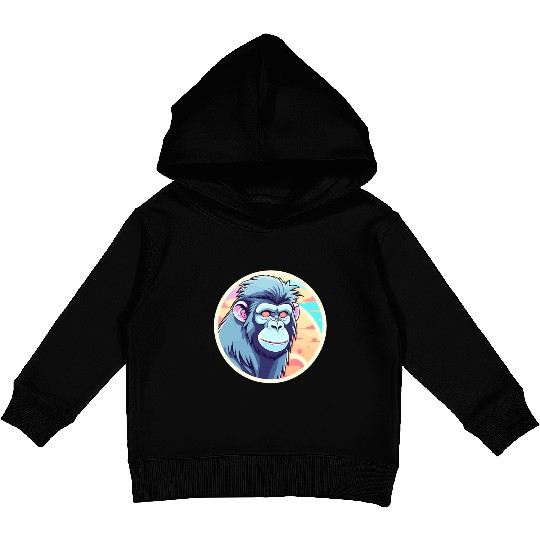 Ape Monkey Illustration Kids Pullover Hoodies