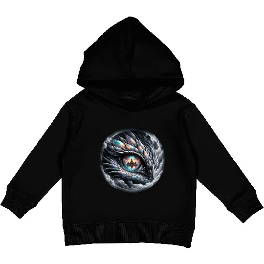 Mystic Vision The Celestial Dragon s Gaze Kids Pullover Hoodies