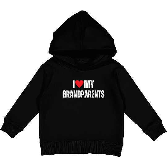 I Love My Grandparents Kids Pullover Hoodies