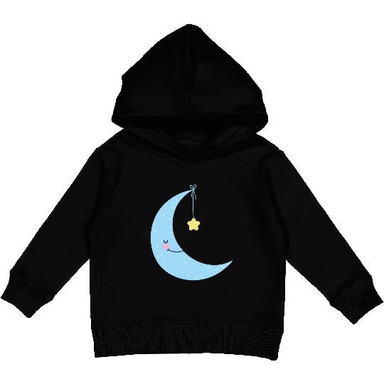 Moon and star Kids Pullover Hoodies