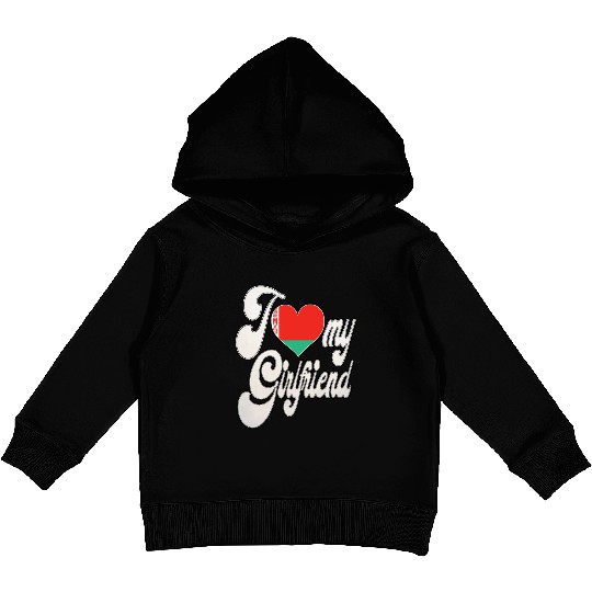 BelarusI Love My Belarusian Girlfriend Kids Pullover Hoodies