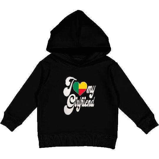 BeninI Love My Benin Girlfriend Kids Pullover Hoodies