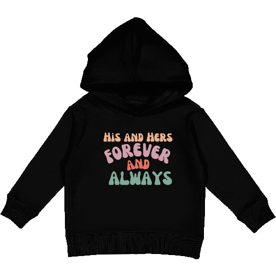 His and Hers Kids Pullover Hoodies