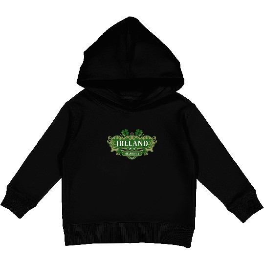 St Patrick's Design Ireland Irish Shamrock Luck Kids Pullover Hoodies