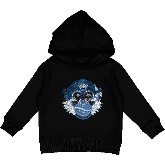 Monkey Mandala Art Kids Pullover Hoodies