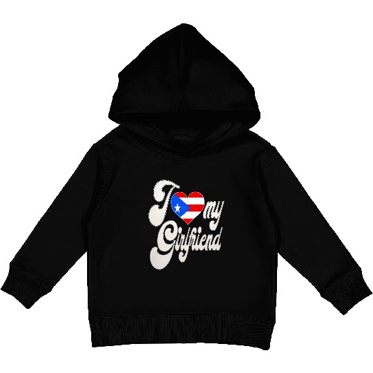 PRI Love My Puerto Rican Girlfriend Kids Pullover Hoodies