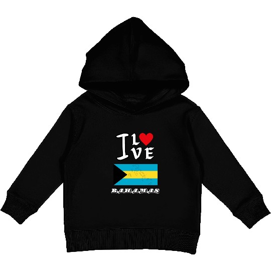 I Love Bahamas Kids Pullover Hoodies