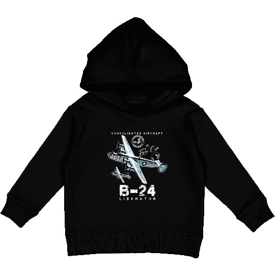 B24 Liberator The Flying Coffin WW2 Heavy Bomber A Kids Pullover Hoodies
