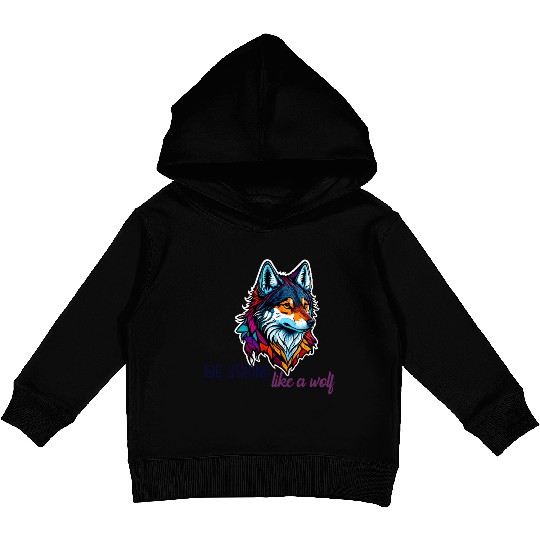 Wolf inspired Kids Pullover Hoodies collection.