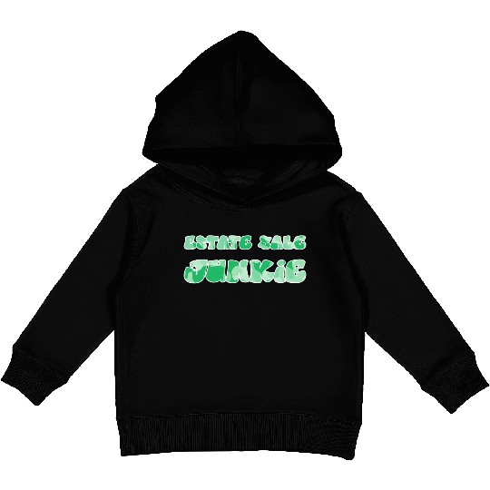Estate Sale Junkie green camo Kids Pullover Hoodies