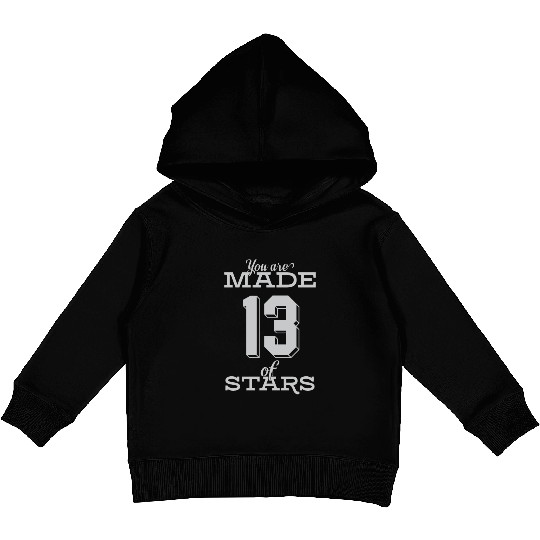 Celestial Origin Number Thirteen Star Design Kids Pullover Hoodies