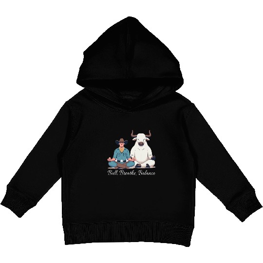 Rodeo Bull Riding Livestock Show Farmer Cattle Kids Pullover Hoodies