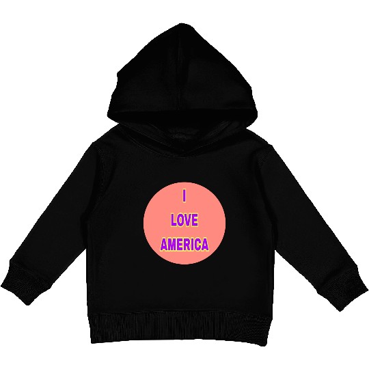 I LOVE AMERICA SUPER QUALITY Kids Pullover Hoodies