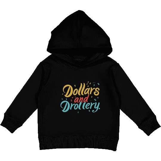 Graffiti Glam: Dollars and Drollery Kids Pullover Hoodies design