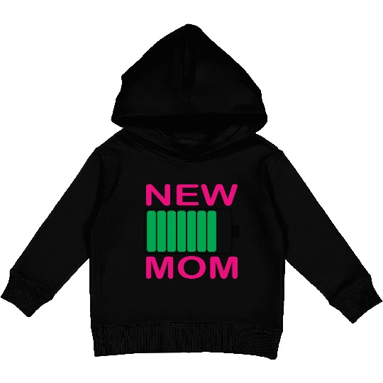NEW MOM Battery full, lovely Graphic Kids Pullover Hoodies