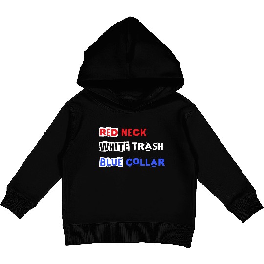 Red White Blue Kids Pullover Hoodies