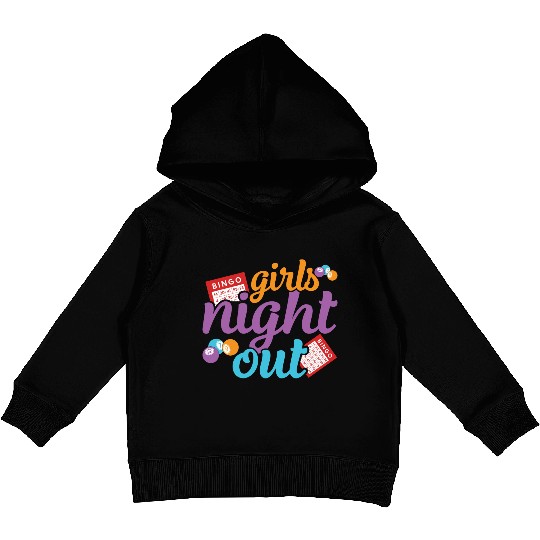 Girls Night Out Bingo Player Bingo Kids Pullover Hoodies