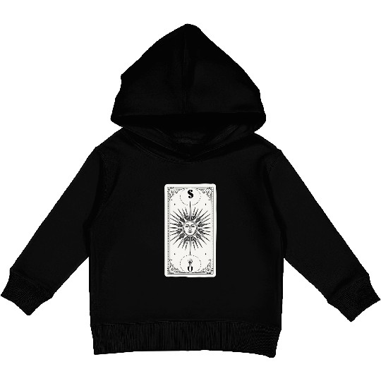 The Sun Tarot Card Reader Astrology Occult Kids Pullover Hoodies