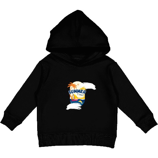 Sailing into the Summer Kids Pullover Hoodies