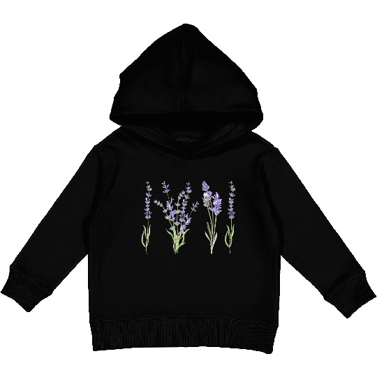 lilac beauty Kids Pullover Hoodies