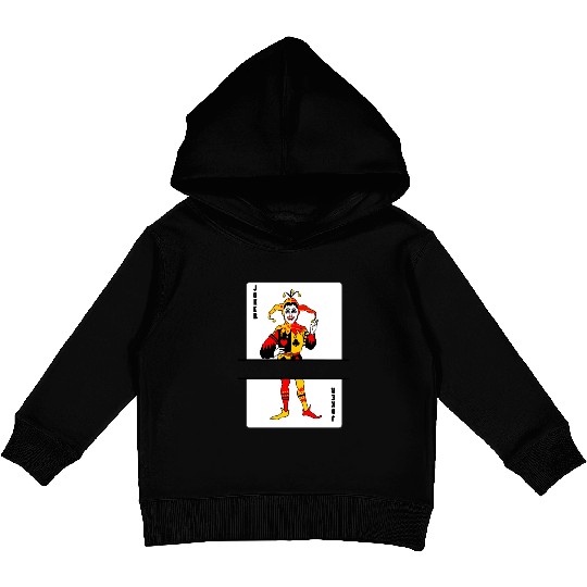 Playing card Joker banner Kids Pullover Hoodies