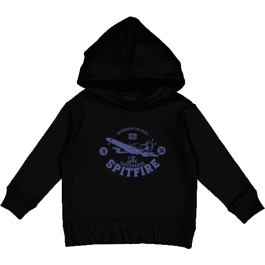 Spitfire - Defender of The Skies | WW2 Plane Kids Pullover Hoodies