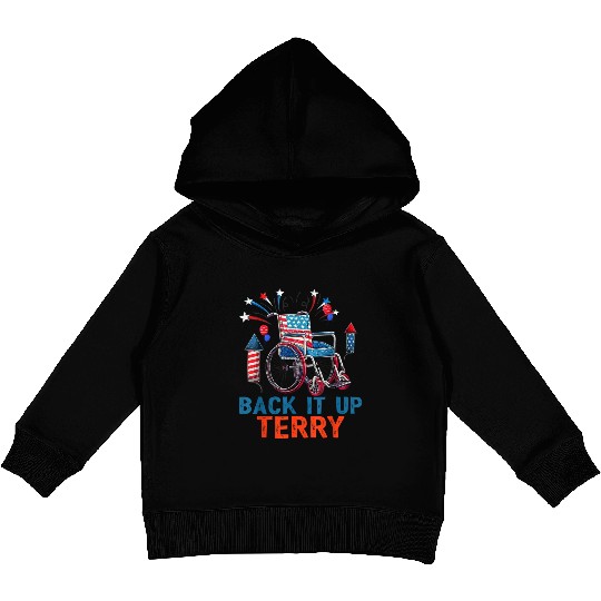Back Terry Fireworks 4th July Kids Pullover Hoodies