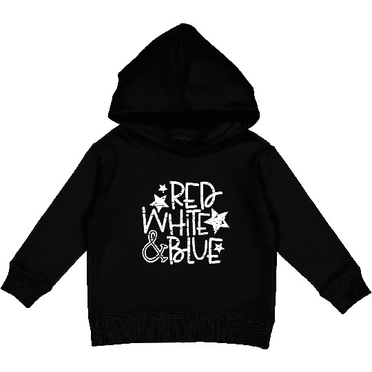 Red White And Blue Kids Pullover Hoodies