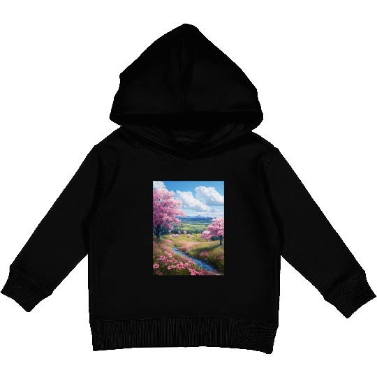 Cherry Blossom Kids Pullover Hoodies