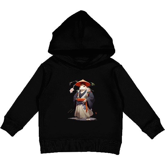 Anime Samurai Frog Kids Pullover Hoodies
