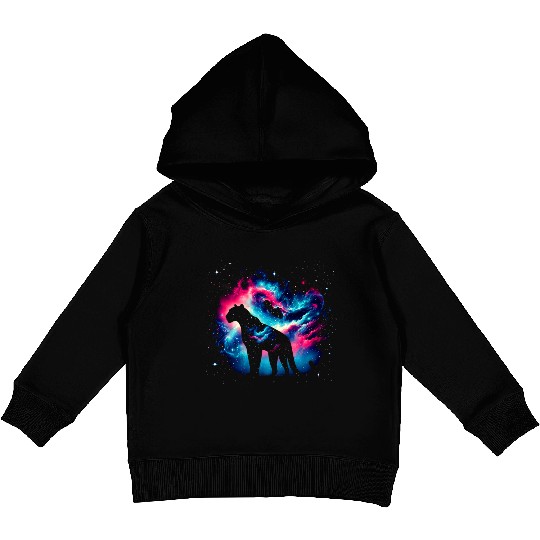 Cool Leopard Galaxy Space Art Kids Pullover Hoodies
