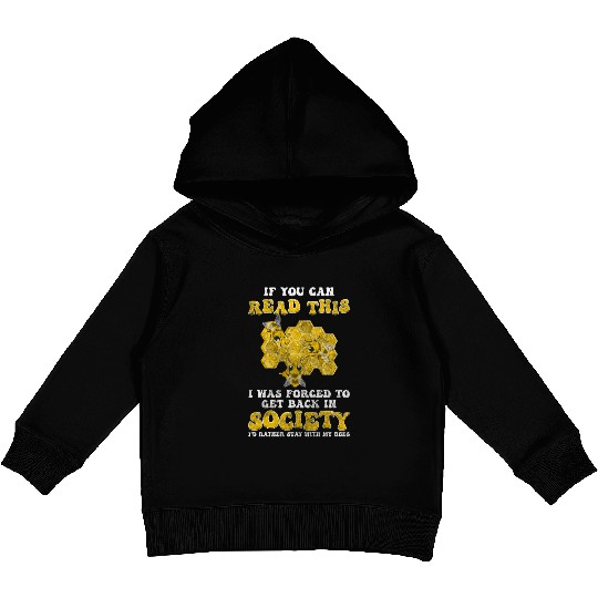 Honey Nature Insect Beekeeping Kids Pullover Hoodies