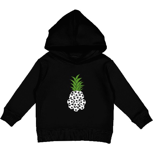 PINEAPPLE SOCCER BALL Kids Pullover Hoodies
