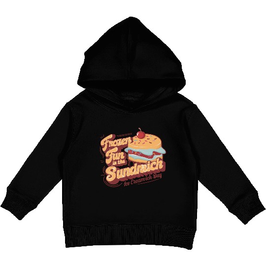 Ice Cream Sandwich Kids Pullover Hoodies