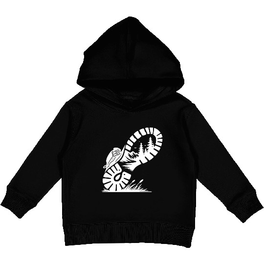 Hiking Boots With Natural Tread For Hikers Kids Pullover Hoodies