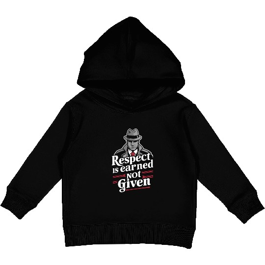 Mobster Gangster Mafia Organized Crime Boss Kids Pullover Hoodies