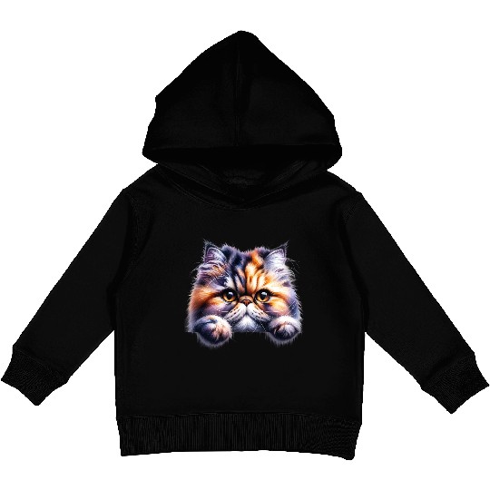 Persian cat Kids Pullover Hoodies