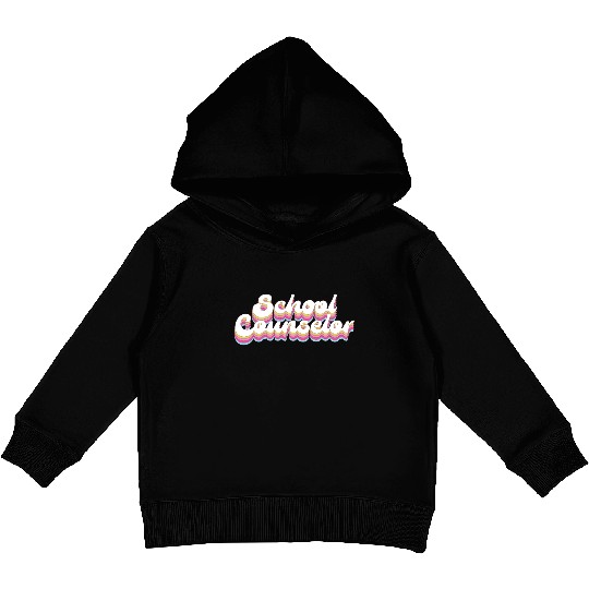 School Counselor Retro 80s 90s Kids Pullover Hoodies