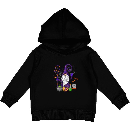 Halloween Gnomes, Happy Halloween Kids Pullover Hoodies