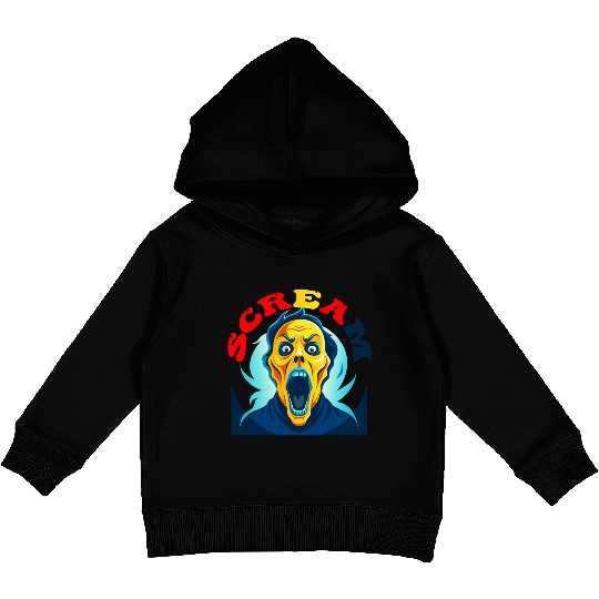 Scream Vintage Halloween Kids Pullover Hoodies