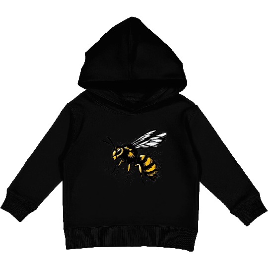 Two Color Wasp Insect Art 1 Kids Pullover Hoodies