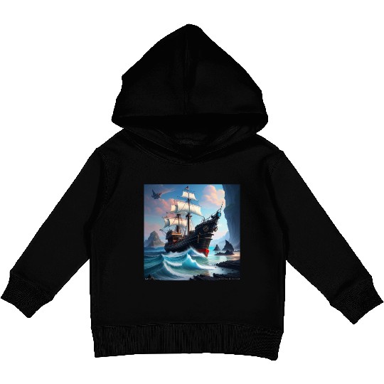 Boat Kids Pullover Hoodies
