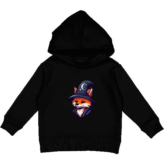 Fox Wizard - Magic Fantasy Kids Pullover Hoodies