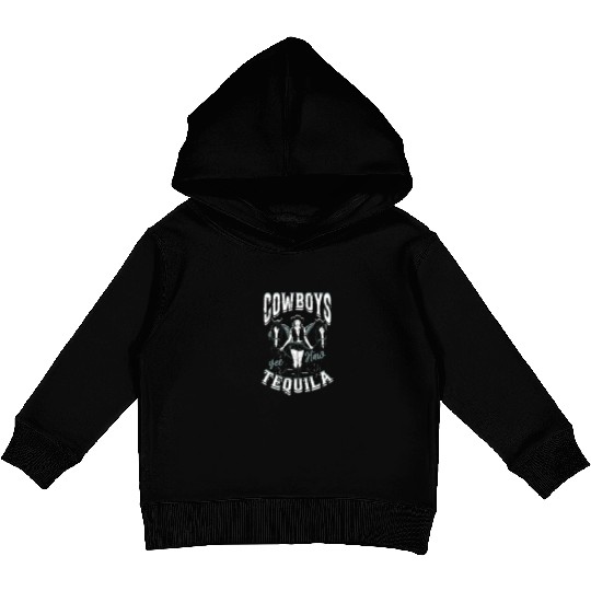 Cowboys and Tequila - Cowgirl Kids Pullover Hoodies