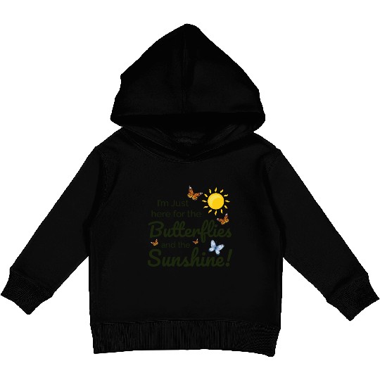 Butterfly Sunshine Insect Collector Entomology Kids Pullover Hoodies
