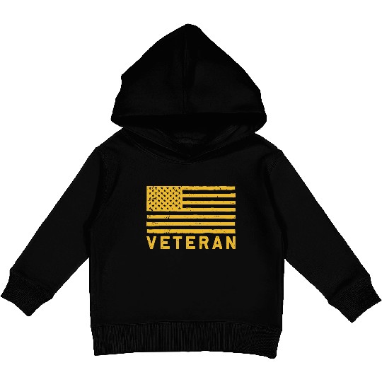 Proud US Army Veteran Kids Pullover Hoodies