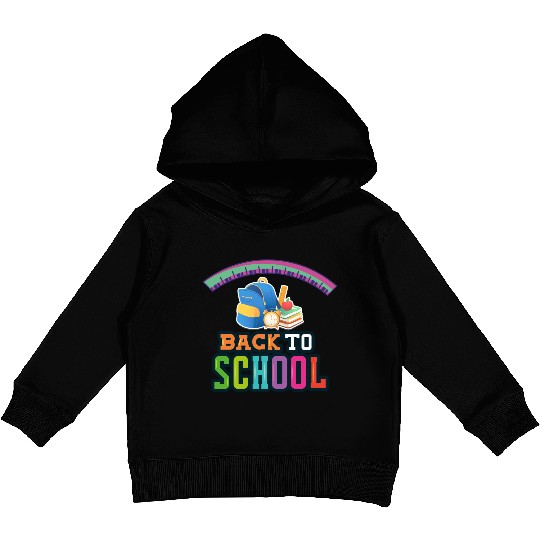 Back to school colorful design. Kids Pullover Hoodies