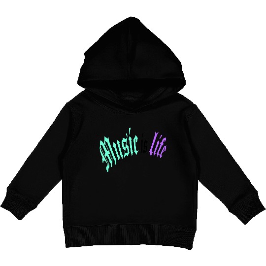 Music Is My Life Party Club Concert Sound Love Kids Pullover Hoodies