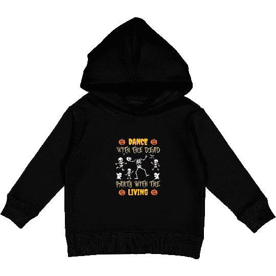 Halloween Dead Dance Party Kids Pullover Hoodies design