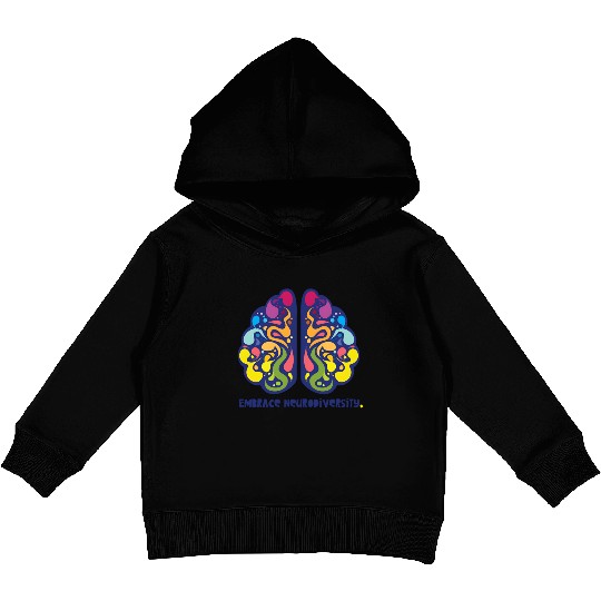embrace neurodiversity Kids Pullover Hoodies